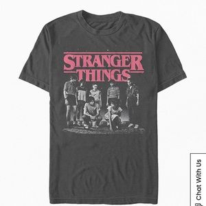 Dark gray Netflix, Stranger Things size large T-shirt never worn without tag